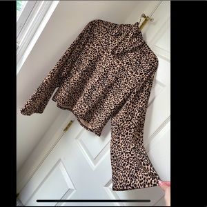 Cheetah print fancy shirt
